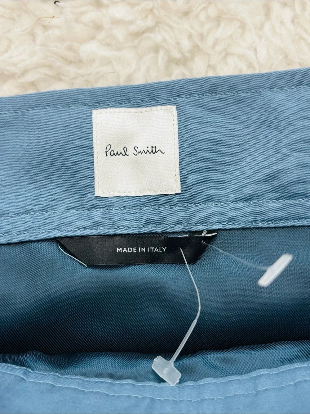 Paul Smith Overlaps Classic Blue Button-Front Skirt size EU 40